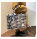 Women’s Tote Bags 2022 Trend New Mass Canvas Shoulder Bags Luxury Designer Handbags Casual Fashion Messenger Bags - Image 20