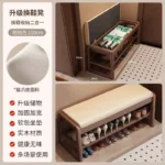 Shoes Organizers Bench Sturdy Shoe Rack Nordic Designs Multifunction Minimalist Shoe Rack Storage Rooms Furniture Accessories - Image 7