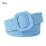 Fashion Bohemian Summer Wide Braided Belts Waist Belt Waistband Straw Woven Belt - Image 7