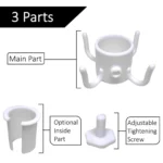 Durable Beach Umbrella Hanging Hook 4 Prongs Screw Lock ABS Towels Camera Bags Clothes Hanger Camping Holder Trip Clip - Image 14