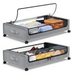 Under Bed Storage Container with Lids and Wheels Multifunctional Home Clothes Storage Bins Visible Dustproof Underbed Drawers - Image 7