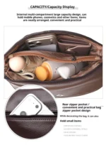 Women's Crossbody Bag Lightweight Durable Minimalist with Business Design Commuter Travel Work Daily Stylish - Image 11