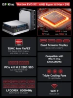 GMKTec Mini PC EVO-X2 AMD Ryzen Al Max+ 395 Windows 11 Pro LPDDR5 128GB 2TB PCle 4.0 NVMe Wif7 BT5.4 8K Mini PC Gamer - Image 2