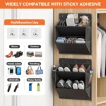 RV Shoe Storage Wall Shoe Racks Space Saving Organizer Adhesive Holder for Laundry Bathroom Bedroom Entrance Dorm Utility Room - Image 18