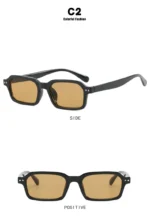 Women's Square Sunglasses 2024 New Sunglasses Fashion Sunglasses Street Photography Sunglasses Trendy Fashion - Image 19