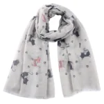Fashion Cat Footprint Printing Woman Scarf Cotton Scarves Outdoors Relaxation Neckerchief Shawl Keep Warm To Prevent The Wind - Image 15