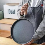 Uncoated Cast Iron Frying Pan Non Stick Multi Purpose Griddle For Pancakes Pizza Baking Stove Top Cooking Tool Anti Oil Spill - Image 4