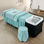 Head Washing Hairdressing Bedspread Barbershop Beauty Salon Hair Salon Thai Massage Bedspread Skin-Friendly SPA Bed Cover - Image 15