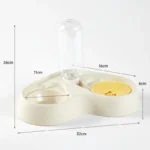New Cat Feeder Water Bowl Water and Food All-in-one Two-in-one Pet Cat Bowl Pet Supplies - Image 9