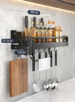 Kitchen Spice Storage Knives Holder Knife Stand Spice Rack Organizer Knives Holder Spoon and Chopsticks Rest Hanging Organizers - Image 9
