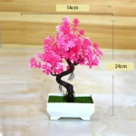 Artificial Plants Bonsai Simulated Tree Potted Fake Flowers Table Porch Potted Ornaments Home Wedding Decor Housewarming Gift - Image 18