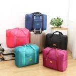 Travel Duffel Bag Lightweight Foldable Unisex Tote Carry On Luggage Weekender Overnight Stays Suitcase Organiser 20L Large Bags - Image 3