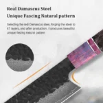 1-4 PCS Kitchen Knife set Damascus Steel Japanese chef Knife Santoku Knife Nakiri Knife kiritsuke knife Stable wood Handle - Image 5