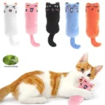 Cat Toy Cute Pet Catnip Toys Cat Plush Thumb Pillow Pet Supplies  аксесуари для котів juguete para gato - Image 8