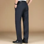 New Men's Classic Straight Leg Business Suit Pants Solid Formal Occasion Office Pants Male High Quality Baggy Trousers Plus Size - Image 3