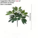 Artificial Plant | Fake Leaves with Stem, Ideal for Living Room, Hotel, Window, Office Decoration, Home and Room Decor - Image 4
