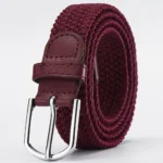 Trendy Casual Stretch Canvas Braided Belts Versatile Hole-free Elastic Belt Student Pants Belt For Women Man - Image 7