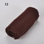 Sparsil Women Summer Soft Retro Tassels Solid Color 180x90 Shawls Female Thin Wraps Hijab Beach Holiday Scarf - Image 26