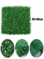 Artificial Plant 40x60cm Walls Foliage Hedge Grass Mat Greenery Panels Fence Home Oenament Fake Plants - Image 8