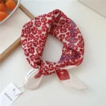 55cm Flower Floral Print Square Scarf Neckerchief Fashion Scarves Kerchief Bandanas Headscarf Hair Ribbon Accessories for Women - Image 33