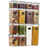 Food Storage Containers Kitchen Organizer and Storage Container with Lids Refrigerator Noodle Box Tank Sealed Cans 5Pcs Set - Image 18