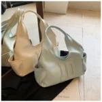 2024 New Women's Tote Bags Trendy Versatile Commuting Large Capacity One Shoulder Bag Summer Casual Solid Color Female Handbags - Image 59
