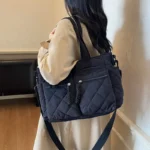 Large capacity Tote Bags for Women Shoulder Side Bag Fashion Space cotton Shopping Bags Multi-pocket Messenger Bag Lady Handbags - Image 29