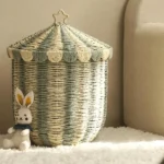 Large Laundry Basket Household Paper Based Compilation Laundry Basket Removable Bathroom Dirty Clothes Home Storage Baskets - Image 3