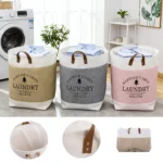Collapsible Waterproof Clothes Baskets Household Laundry Basket Dirty Fabric Laundry Basket for Bedroom Balcony Laundry Room - Image 14