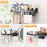 Kitchen Spice Storage Knives Holder Knife Stand Spice Rack Organizer Knives Holder Spoon and Chopsticks Rest Hanging Organizers - Image 19