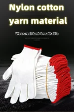 12 Pairs，Knitted Cotton Work Gloves, Lightweight Safety Glove,Elastic Work Gloves, - Image 7