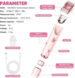 Electric Shaver for Woman Double Head Dual Purpose Female Razor Body Epilator Leg Underarm Bikini Electric Hair Remover Trimmer - Image 4