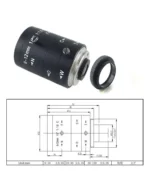 3.0MP Distortionless Manual Zoom Lenses Focal Length 6~12mm HD 1/2" Industrial Camera Lens CCD Vision Lens C Interface - Image 4