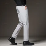New Men‘s Suit Pants Slim Business Office Elastic Waist Black Grey Classic Pant Korean Trousers Male Plus Size 27-38 40 42 - Image 4