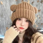 Fashionable And Cute Hat with Cat Ears for Women, Perfect for Autumn And Winter to Keep Warm