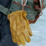 Brown Leather Work Gloves for Cutting/Motorcycle/Farm,Cowhide Work Gloves with faded effect for men - Image 8