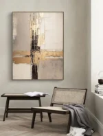 Colorful Textured Wall Art Abstract Handmade Painting On Canvas Large Wall Decor Room Decoration For Living Room Bedroom Picture - Image 15