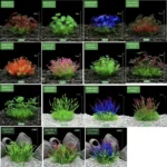 Artificial Underwater Plastic Plants Aquarium Fish Tank Aquatic Fake Shrub Green Weeds Water Grass Viewing Simulation Decoration