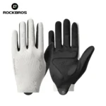 ROCKBROS Spring Summer Cycling Gloves Lightweight Breathable Full Finger Gloves Shock Absorption SBR Pad Anti-slip Sports Gloves - Image 8