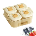 Baby Food Storage Containers Freezer Trays Food Storage Child Broth Container Cooked Food Ice Cubes Trays Freezer Compartments - Image 6