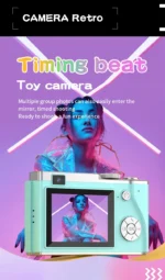 Digital Camera 4K HD Kid Camera 48MP Autofocus Vlogging Camera 2.4 inch Retro Fashion Portable Video Camcorder for Beginners - Image 23