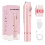 Electric Shaver for Women Electric Razor for Womens Bikini Legs Underarm Public Hairs Rechargeable Trimmer with Detachable Head - Image 8