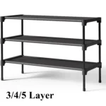Shoe Rack Non-Woven Shoe Rack Shelf, Stackable Shoe Organizer helves for Closet, Entryway, Garage & Corridor, Sturdy & Long