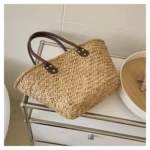 Handmade Women's Shoulder Bag Large Capacity Handbags Bohemian Summer Straw Beach Bag Female Shopper Basket Woven Tote Bags - Image 21