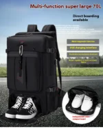 50L 70L Large Capacity Travel Backpack Luggage Sports Training Fitness Independent Shoes Storage Bag Laptop Bags - Image 16