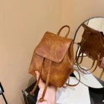 Backpack for Women Fashion Retro Brown Women Shoulder Bags Cute Backpacks Back To School Bags Designer Bags Mochilas De Hombre - Image 6