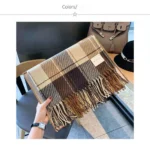 Scarf Ladies Fall And Winter Thickens Warm Neck Scarves Fashion Scarves Cloth Fanta And Fringed Blankets Men's Winter Shawls - Image 8