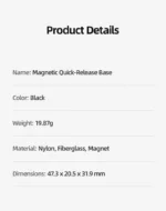 TELESIN Magnetic Two Claw Adapter Action Camera Accessories For Insta 360 Ace Ace pro Adapter - Image 18