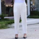 Office Formal Plus Size Pants For Women 7XL 6XL 5XL 4XL White Straight Girls High Waisted Lady Black Work Spring Summer Trousers - Image 8