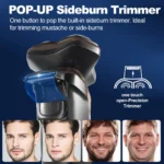 Electric Shaver for Men New 3-Blade Portable Professional Home Use Shaving Razor with Ergonomic Handle Ultra-Smooth Performance - Image 9